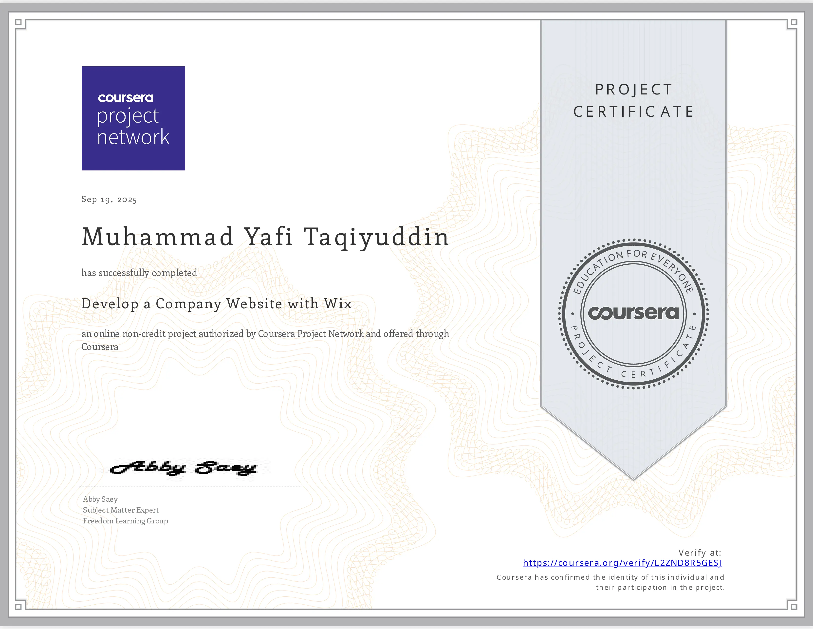Develop a Company Website with Wix