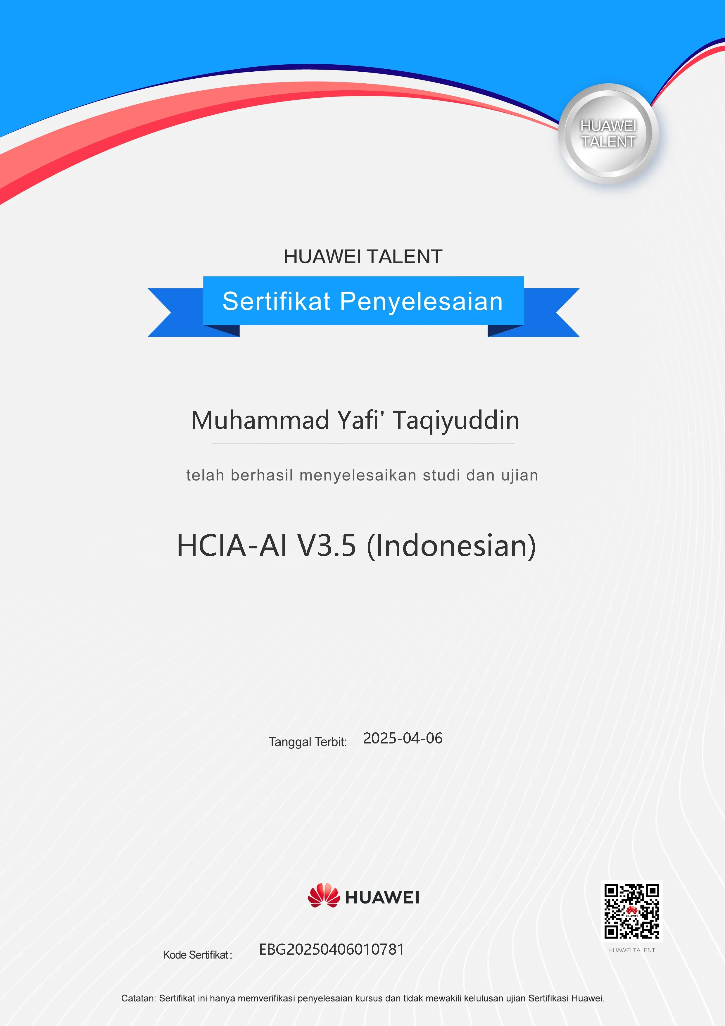 HCIA-AI V3.5 (Indonesian)